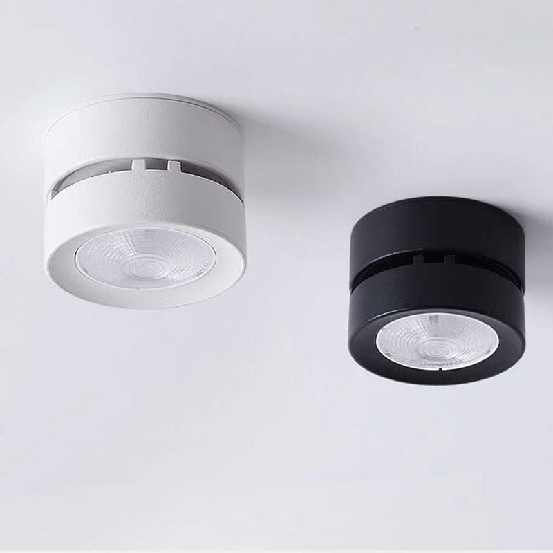 New LED surface mounted downlight, COB spotlight ceiling light 5W 7W 10W 15W foldable 360-degree rotating background wall lighting