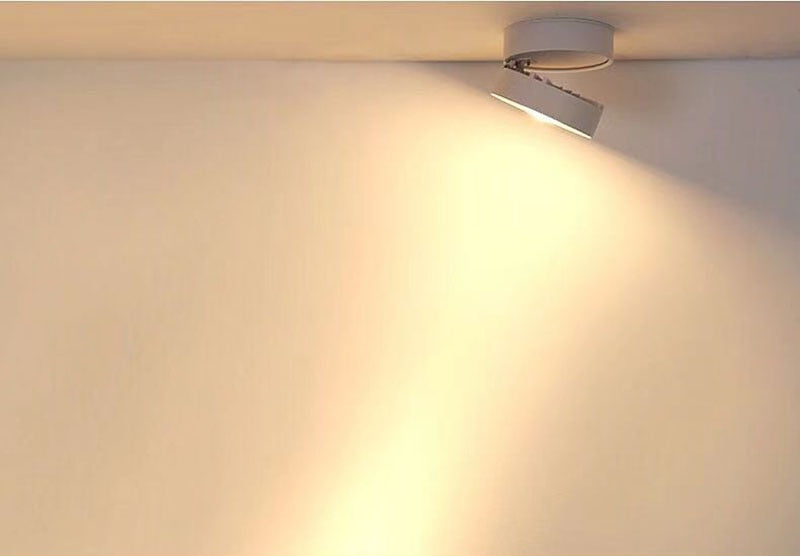 New LED surface mounted downlight, COB spotlight ceiling light 5W 7W 10W 15W foldable 360-degree rotating background wall lighting