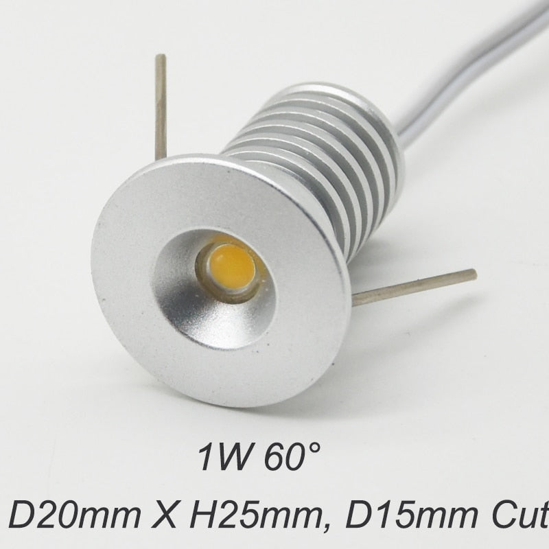 LED Mini Downlight Ceiling Spotlight 12V 24V 1W 2W 3W 4W AC100-240V Recessed Bedroom Kitchen Spot Light Staircase Cabinet Lights