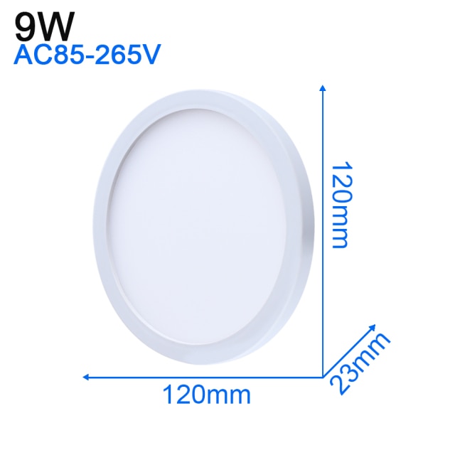 Ultra Thin LED Ceiling Light Modern Panel Lamp AC 110 220V 48W 36W 24W 18W 13W 9W 6W Indoor Bedroom Kitchen Living Room Lighting