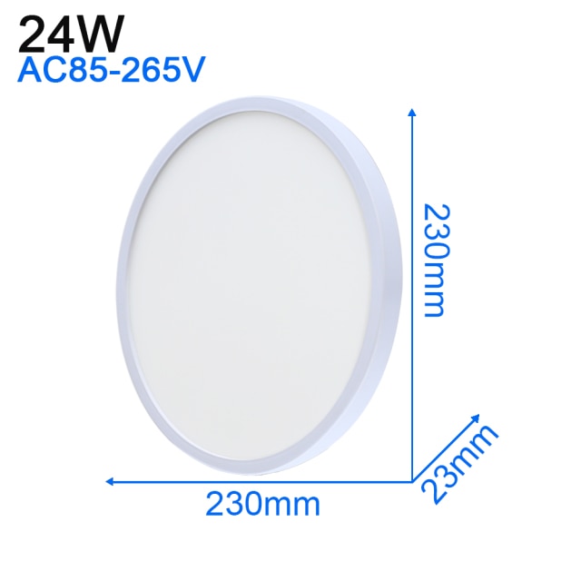 Ultra Thin LED Ceiling Light Modern Panel Lamp AC 110 220V 48W 36W 24W 18W 13W 9W 6W Indoor Bedroom Kitchen Living Room Lighting