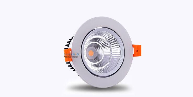 Dimmable LED COB Spotlight Ceiling lamp AC85-265V 3W 5W 7W 9W 12W 15W Aluminum recessed downlights round Led Spot Light