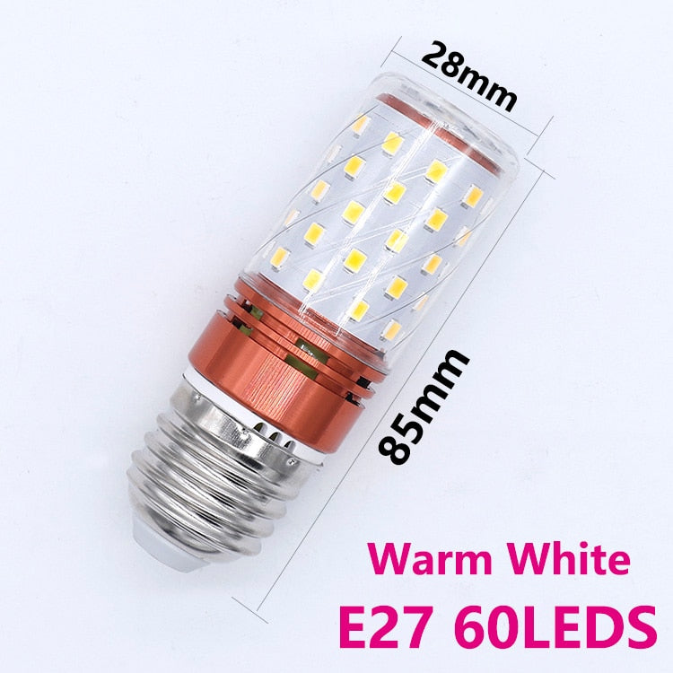LED Bulb E27 E14 LED Corn Light Downlight Corn Lamp 60 90 LEDs Light Bulb 220V For chandelier candle Home Decoration Lighting
