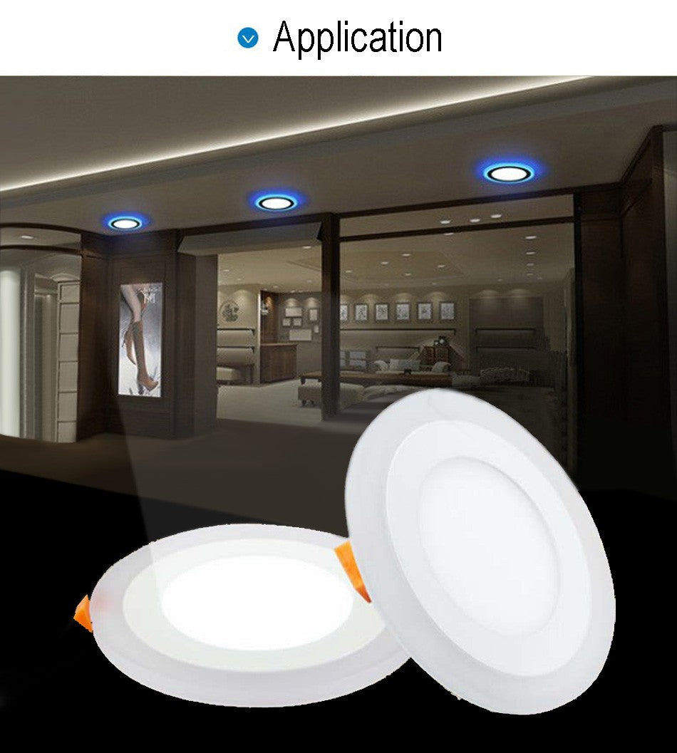 LED panel lights Square Round 6W 8W 15W 20W 220V AC85-265V recessed led ceiling light Spot Down Light Aluminum Panel