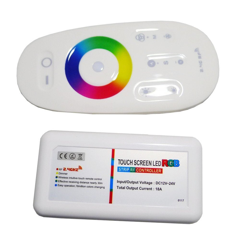 OSIDE RGB RGBW controller Wall Mounted LED controller Touch pannel 12V 24V 18A Wireless 2.4G Remote LED RGB Strip /Bulb/Downlight
