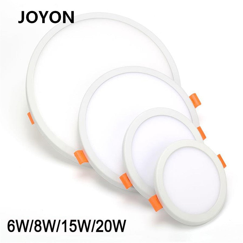 Ultra Thin Downlight 6W 8W 15W 20W Led Ceiling Recessed Led Spotlight Slim Round/Square Panel Light With Free Opening Hole