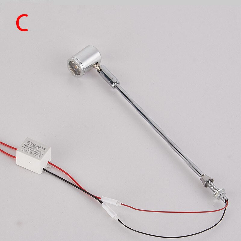 Mini LED Spotlight Surface Mounted 4PCS 1W Cabinet Downlights for Display of Wall Lights 10/15/20/25/30/35cm