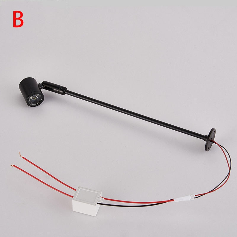 Mini LED Spotlight Surface Mounted 4PCS 1W Cabinet Downlights for Display of Wall Lights 10/15/20/25/30/35cm