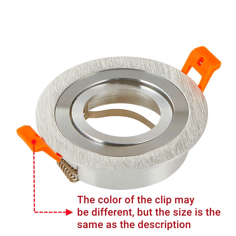 Round LED Trim Ring Ceiling Downlights Recessed Mounted Frame GU10/MR16 Halogen Bulb Lamp Socket Base Spot Light Fitting Fixture