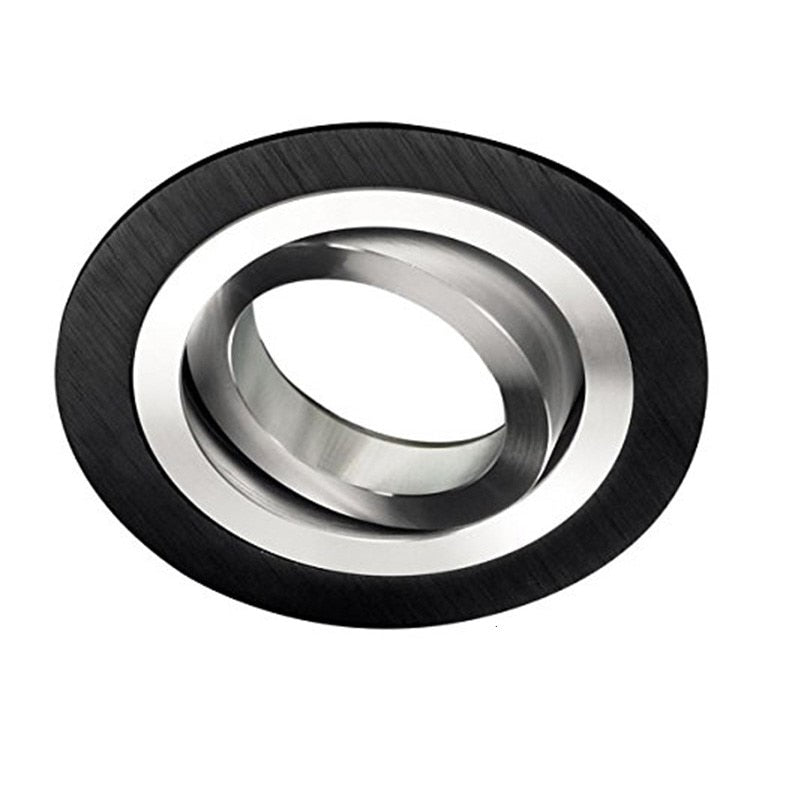 Round LED Trim Ring Ceiling Downlights Recessed Mounted Frame GU10/MR16 Halogen Bulb Lamp Socket Base Spot Light Fitting Fixture