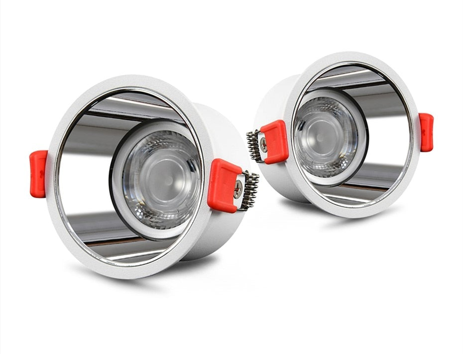 2021 NEW No Glare LED Downlight 220V 110V led Bulb 7W 15W 18W Cob Spot light led Recessed Ceiling Downlight Warm/Natural White