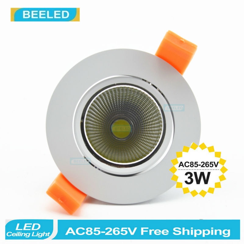 Recessed LED downlight Spot lights led lamp 3W 5W 7W white COB led dimmable dimmer led bulb lamps