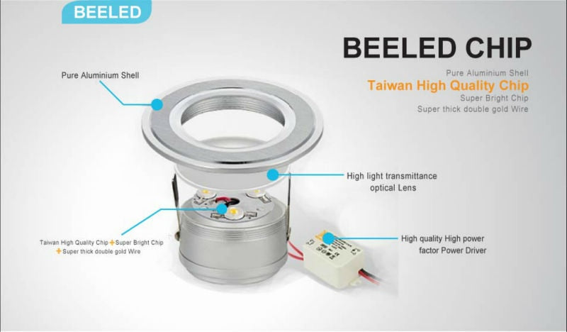 Recessed LED downlight Spot lights led lamp 3W 5W 7W white COB led dimmable dimmer led bulb lamps