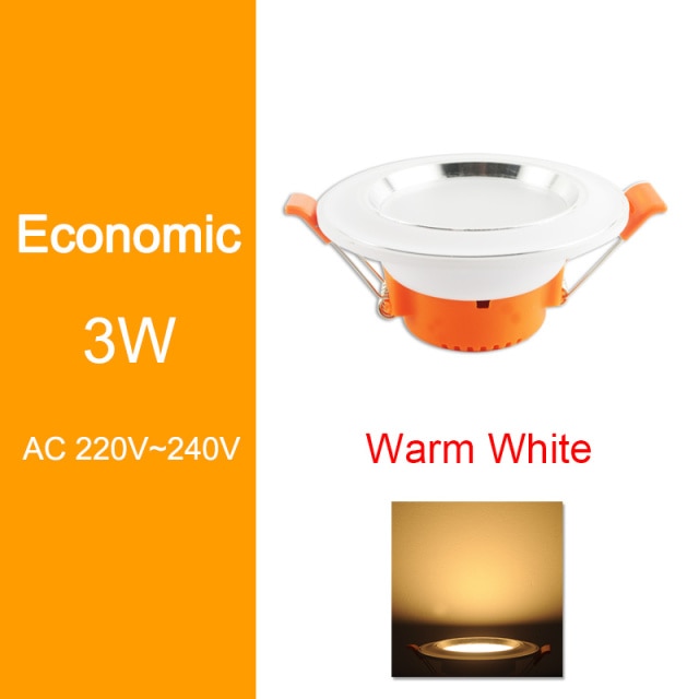 Downlight 3W 5W 9W 12W 15W 18W led downlight Silver White Ultra Thin Aluminum AC110V 220V 240V Round Recessed LED Spot Lighting