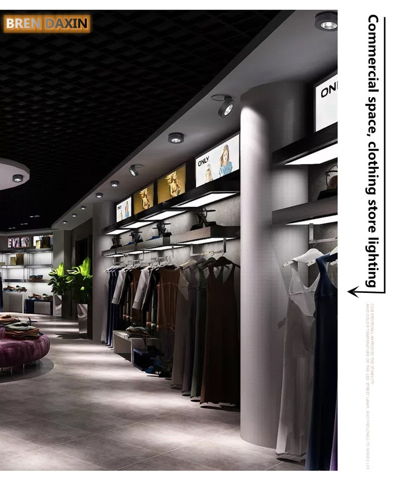 COB Ceiling Recessed Downlight 360 degree Rotatable Dimmable Slim 90 degree Foldable LED Spot Light Indoor lighting