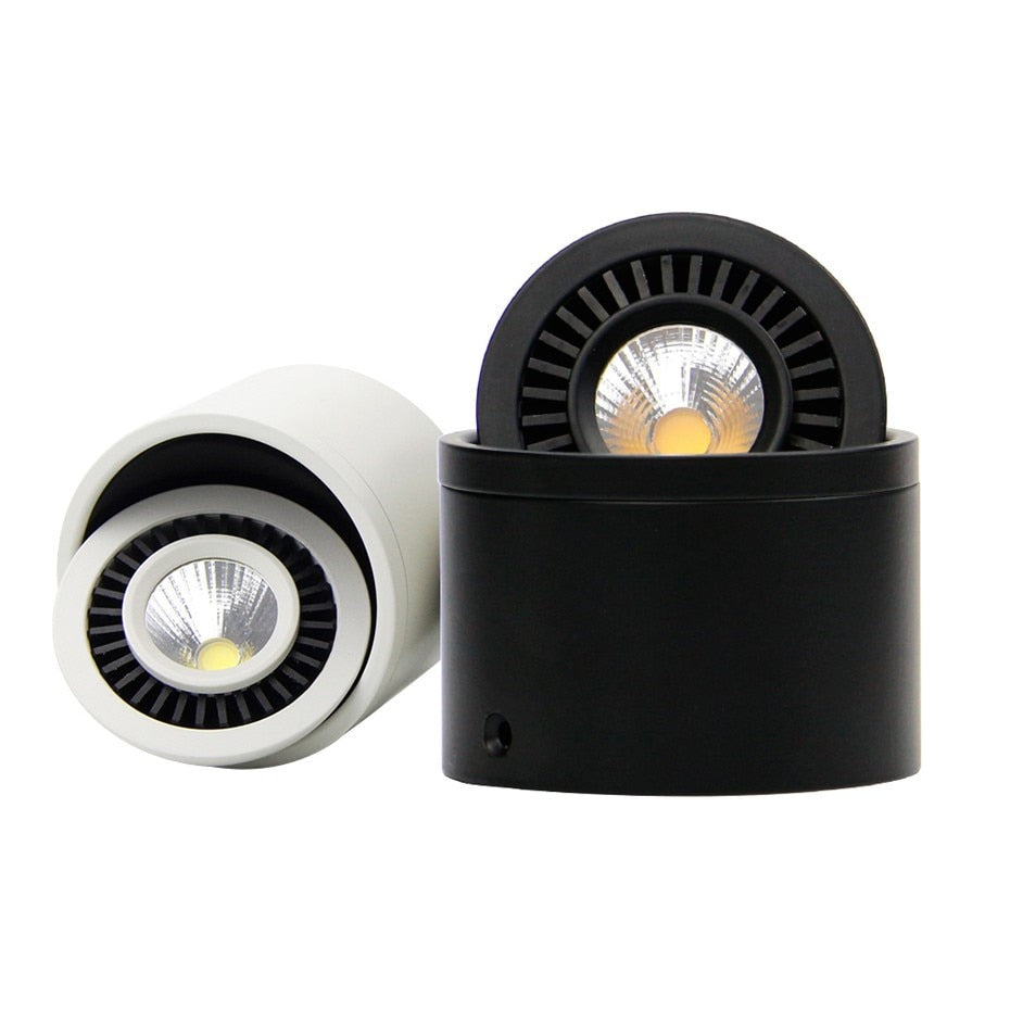 360 Rotatable Led Spot Light Dimmable Spotlight Lamp COB Ceiling Spots 15W 7W Led Downlights AC220V 110V Down Lights Indoor Lamp