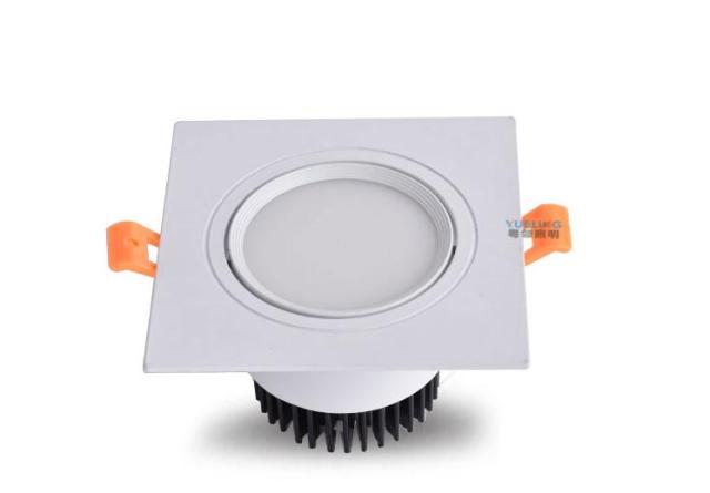 Dimmable LED COB Spotlight Ceiling lamp AC85-265V 7W 9W 12W 15W 18w Aluminum recessed downlights square led panel light