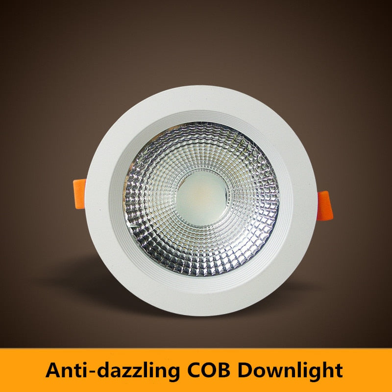 Led downlight light COB Ceiling Spot Light 3W 5W 7W 10W 15W 20W 30W 40W 85-265V ceiling recessed Lights Indoor Lighting