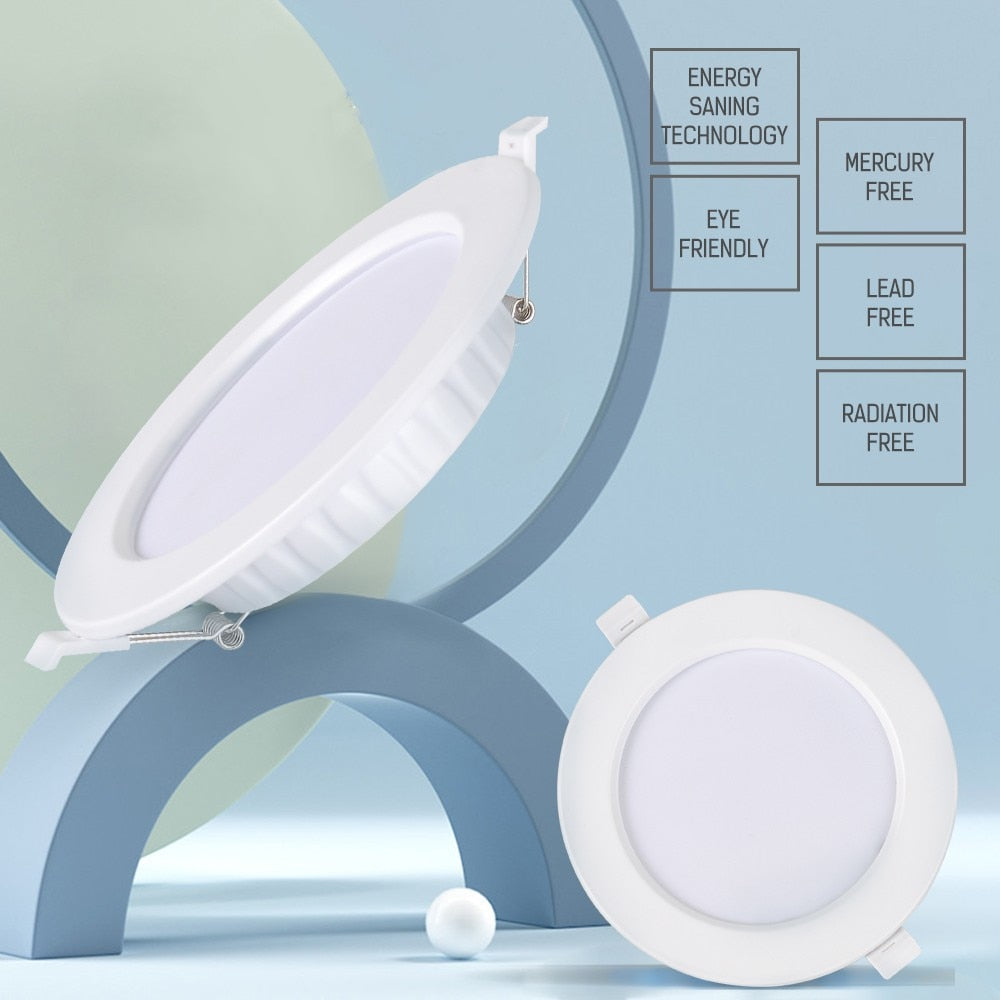 LED Downlight 12W 20W Recessed Round LED Ceiling Lamp AC 220V Indoor Lighting Warm White/White
