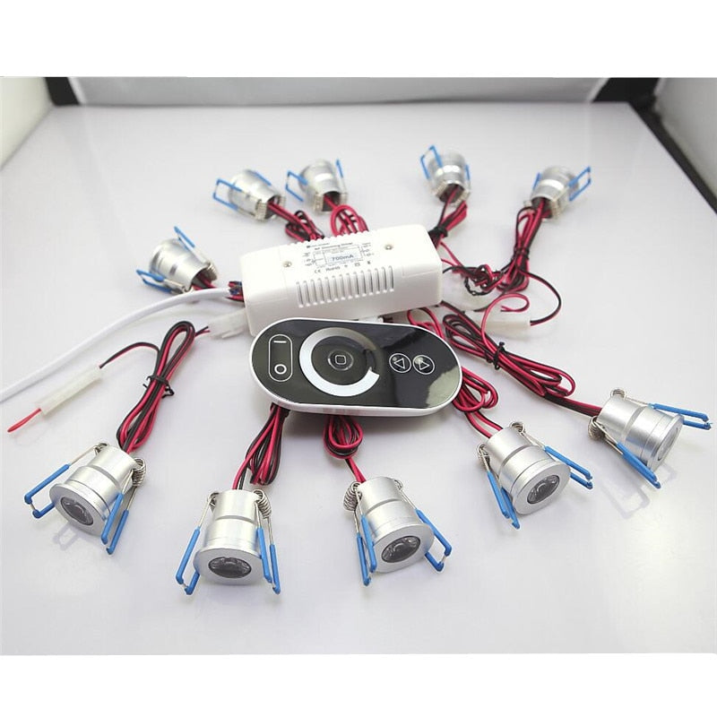 3W LED Downlights LED Down Light Spotlight AC85-265V Include Dimming Driver Touch Dimmer Aluminum