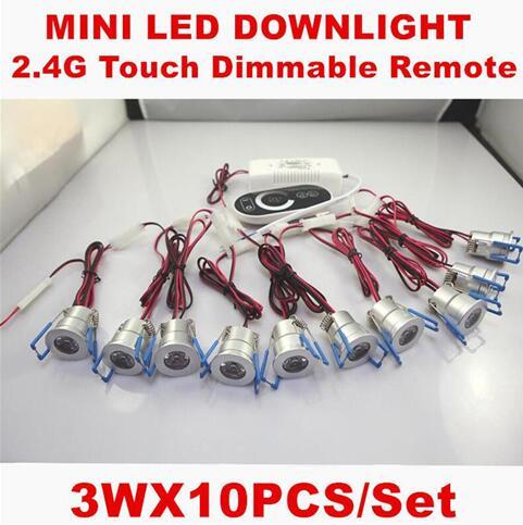 3W LED Downlights LED Down Light Spotlight AC85-265V Include Dimming Driver Touch Dimmer Aluminum