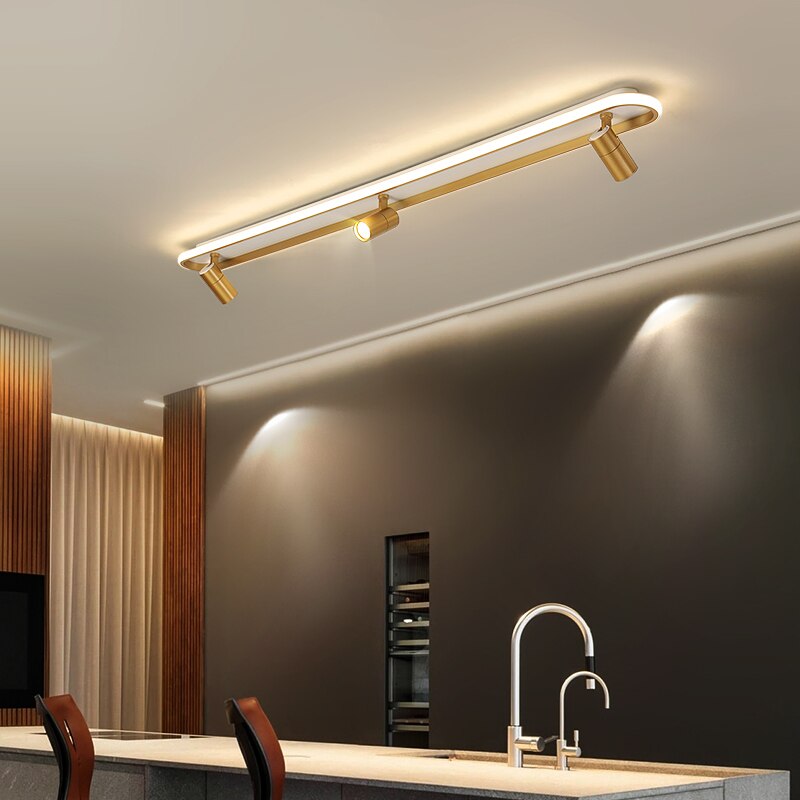 Modern Led Ceiling Lights For Living Room Bedroom Study Wardrobe Commercial Place Clothing Store Home Deco ceiling Lamp Black