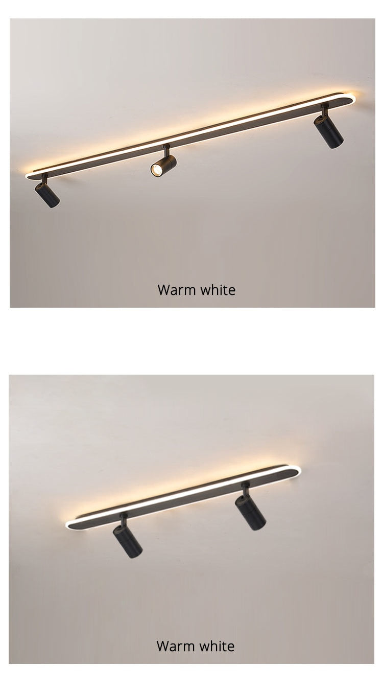 Modern Led Ceiling Lights For Living Room Bedroom Study Wardrobe Commercial Place Clothing Store Home Deco ceiling Lamp Black