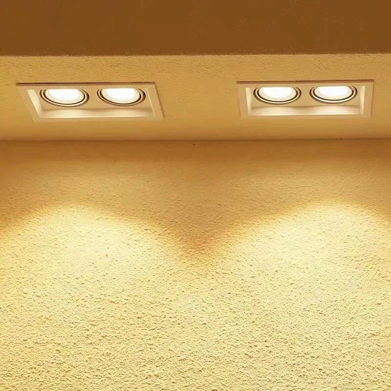 Super bright square dimmable LED downlight, COB, 10w, 20w, 30w, decorative LED spotlight, ceiling light, AC85-265v,