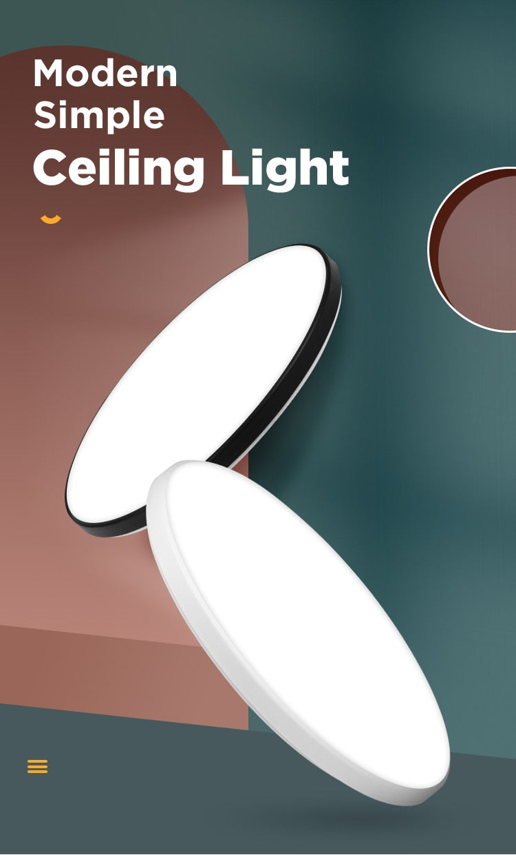Led Ceiling Lamp 220V 72/40/30/18W Modern Indoor Lighting Fixture Ceiling Light for Living Room Bedroom Kitchen Led Panel Lights