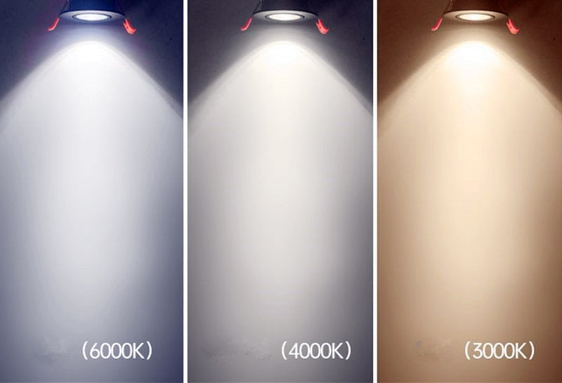 Recessed round Dimmable LED Downlights 5W 7W 9W 12W 15W 18W COB Ceiling Lamp Spot Lights AC110-220Vsitting room dining-room Lamp