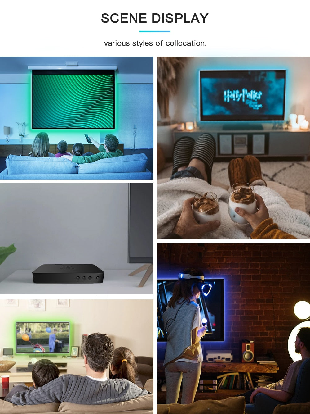 GLEDOPTO Smart Home Wall Mount Touch Panel 4-Zone Group Control 2.4G RF RGBCCT Wall Switch Compatible with Pro Series Product