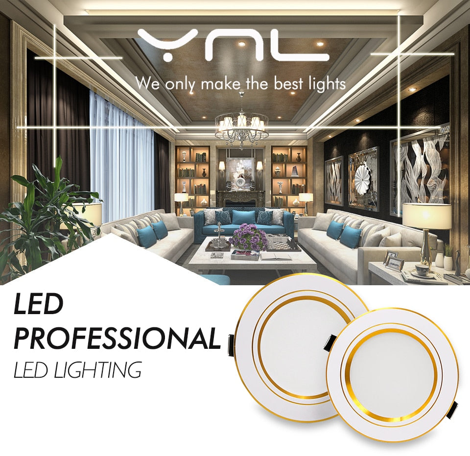 LED Downlight 18W 15W 12W 9W 5W AC 220V 230V 240V Warm Cold White Recessed LED Lamp Spot Light Led Bulb For Bedroom Kitchen