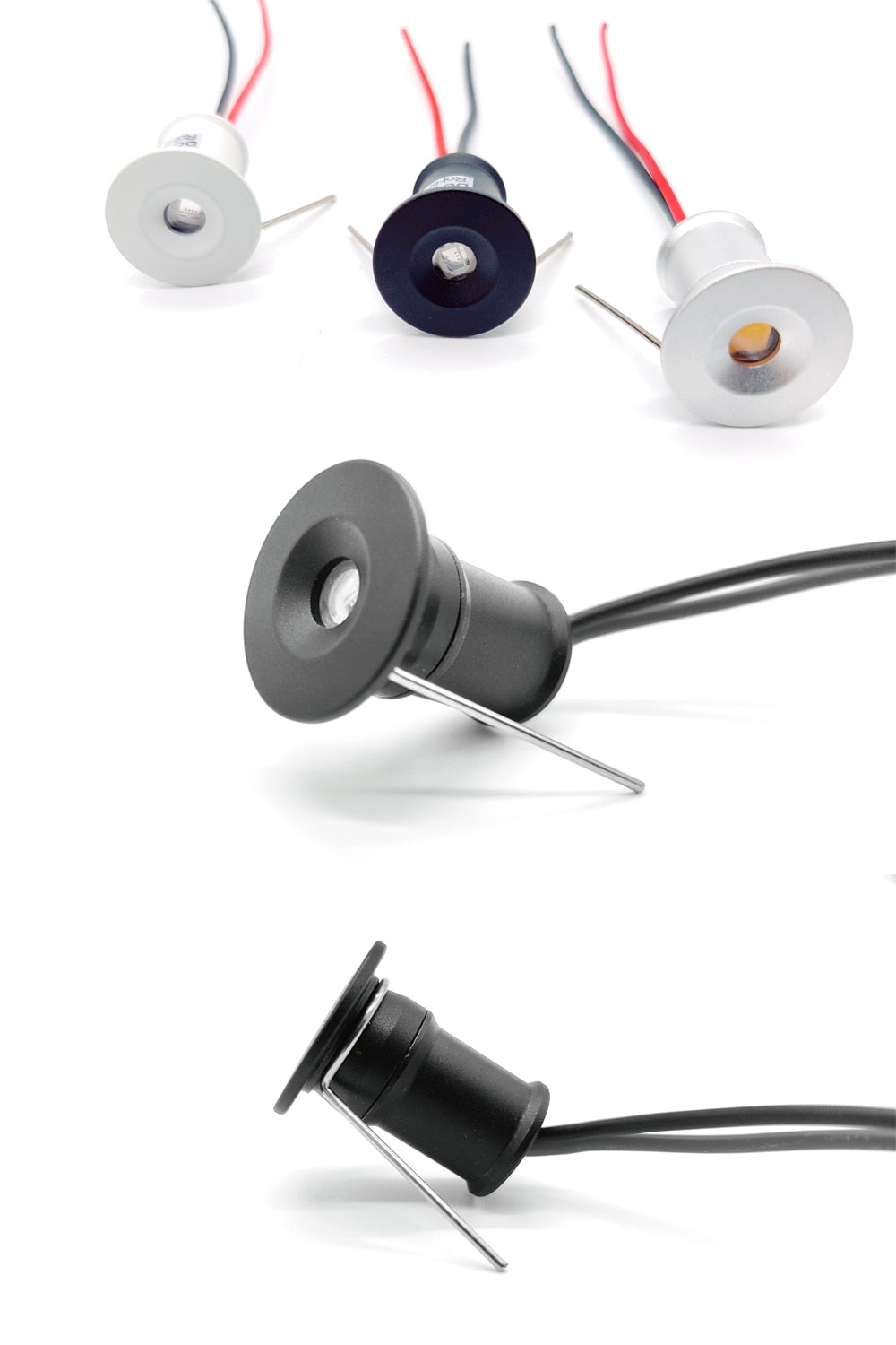 IP65 Mini LED Spot Light Ceiling Spotlight DC12V Cabinet Lamp Bedroom Lighting 9PCS Downlight with AC100-265V Transformer