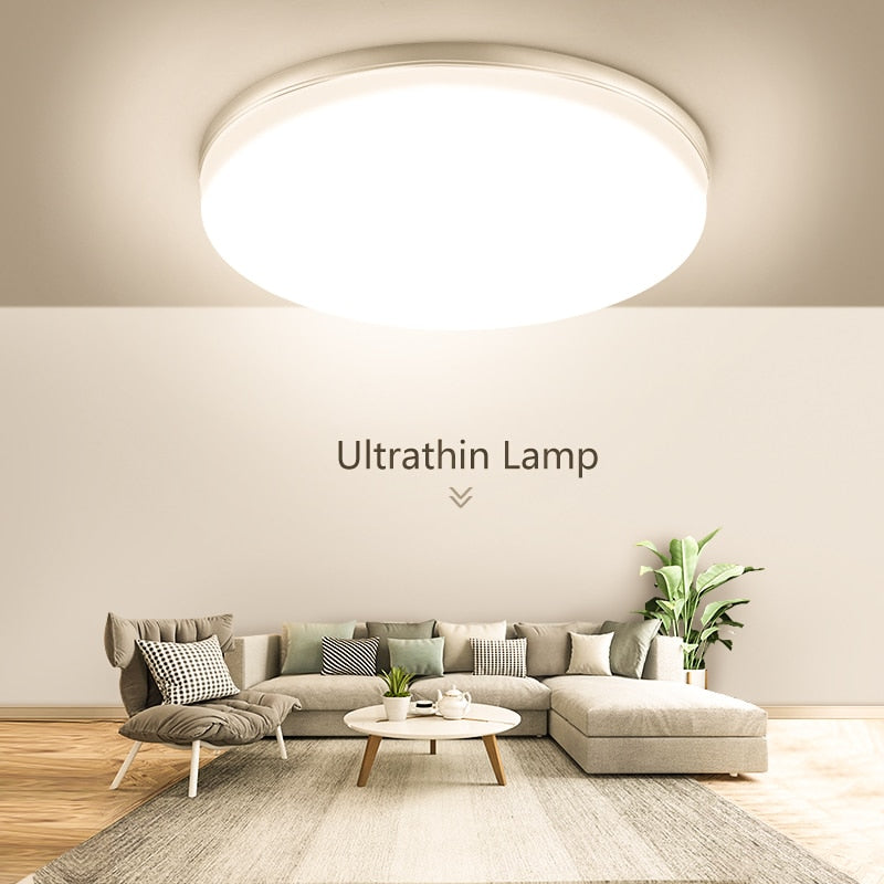 K-RU LED Panel Lamps AC 85-265V 6W 9W 18W 24W Ultra Thin Wall Light Surface Mounted Lamp Indoor Lighting Modern Home Lighting