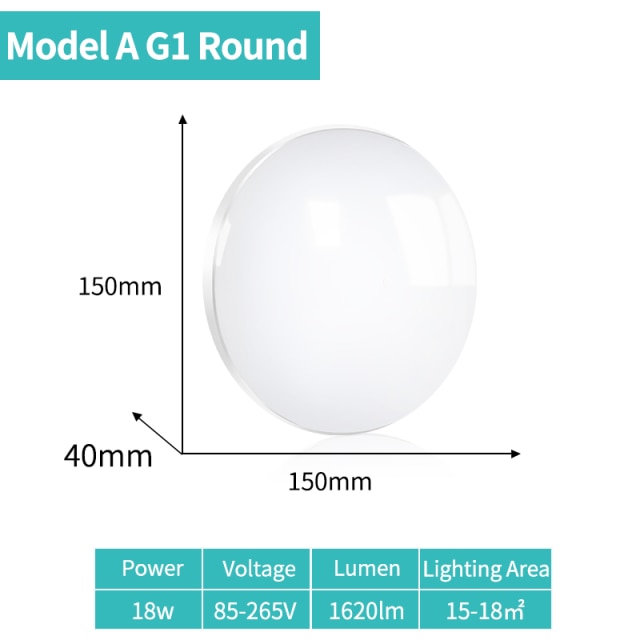 K-RU LED Panel Lamps AC 85-265V 6W 9W 18W 24W Ultra Thin Wall Light Surface Mounted Lamp Indoor Lighting Modern Home Lighting