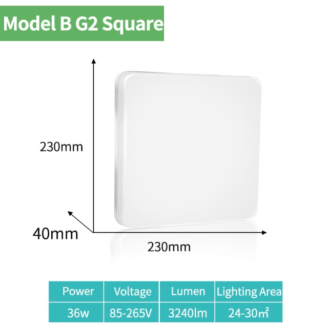 K-RU LED Panel Lamps AC 85-265V 6W 9W 18W 24W Ultra Thin Wall Light Surface Mounted Lamp Indoor Lighting Modern Home Lighting