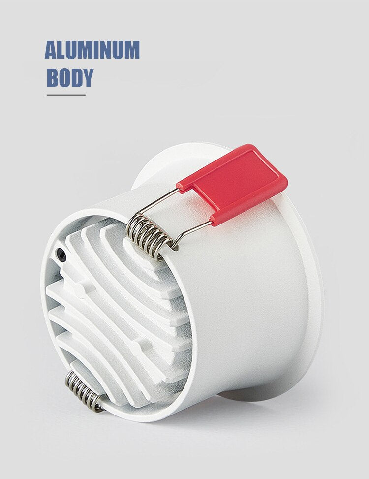 Anti-Glare Led Spot Downlights 15w Recessed Downlight 12w Bedroom Kitchen Living Room Sorridor Modern Ceiling Spots Lamp