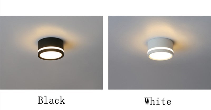 Dimmable Surface Mounted Downlights 7W 9W 12W 15W 5730SMD LED Ceiling Spot Lights AC85-265V LED Ceiling Lamp Indoor Lighting