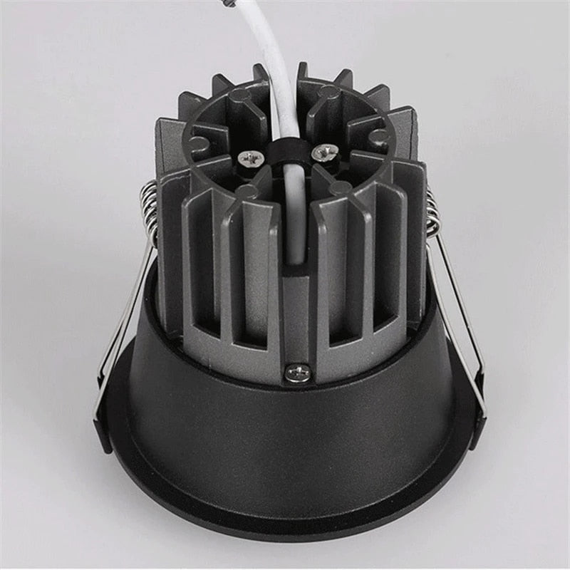 Downlight Dimmable Recessed AC110V 220V 7W 9W 12W 15W Lamp Round Led Cob Ceiling TV Background Living Room Bedroom Spot Light