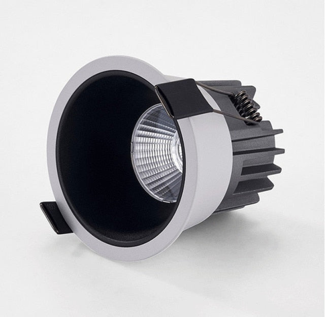 Downlight Dimmable Recessed AC110V 220V 7W 9W 12W 15W Lamp Round Led Cob Ceiling TV Background Living Room Bedroom Spot Light