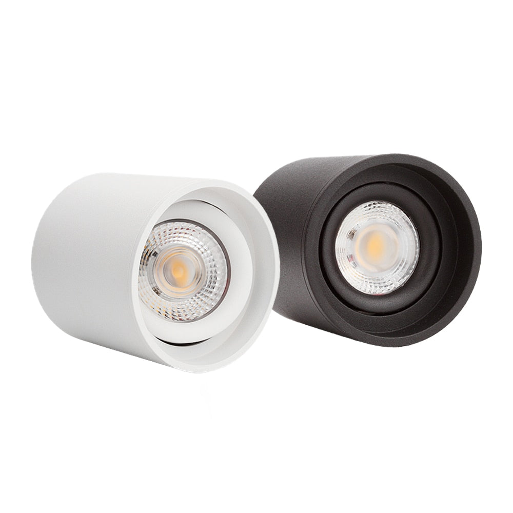 Dimmable Round 5W 7W 10W 15W 20W Angle Adjustable LED Downlight Ceiling Spot Light Living Room Bedroom Household