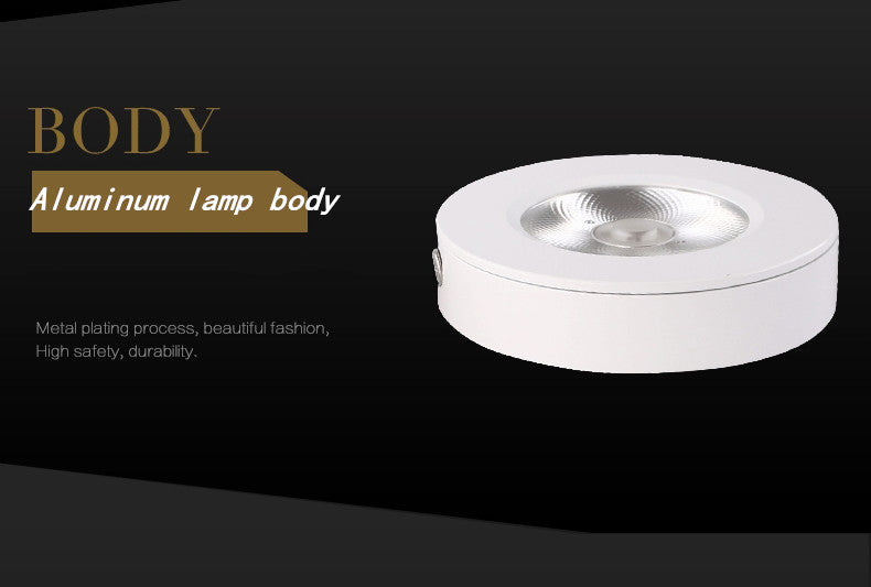 LED cob downlight surface mounted spot light Ultrathin lamp bulbs 3w 5w 7w 10w 15w 220V ceiling recessed Lights Indoor Lighting