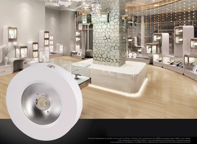 LED cob downlight surface mounted spot light Ultrathin lamp bulbs 3w 5w 7w 10w 15w 220V ceiling recessed Lights Indoor Lighting