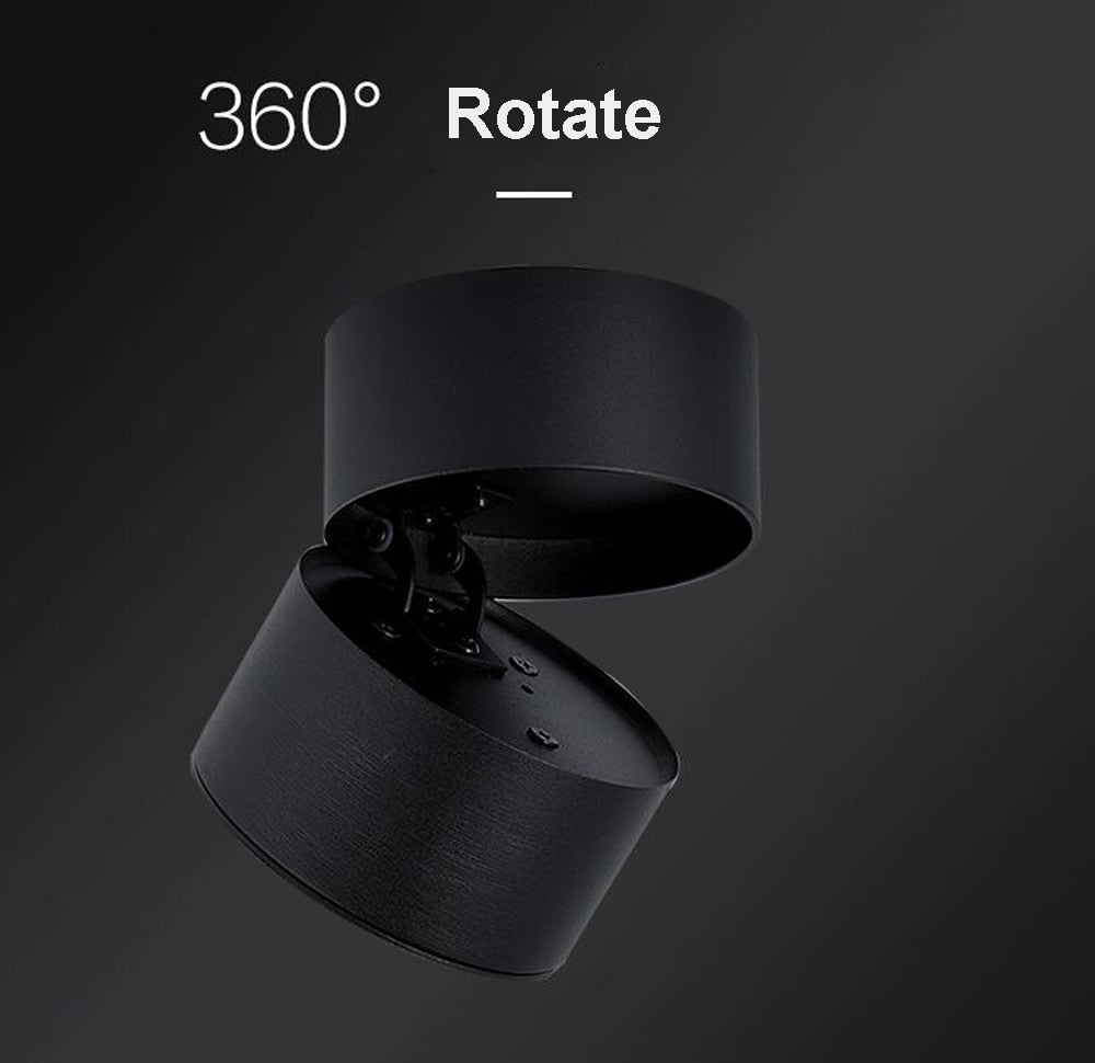 Surface Mounted Mini Embedded COB LED Downlights 5W 7W 10W 12W 360 degree rotation LED Ceiling Lamp Spot Light Downlight