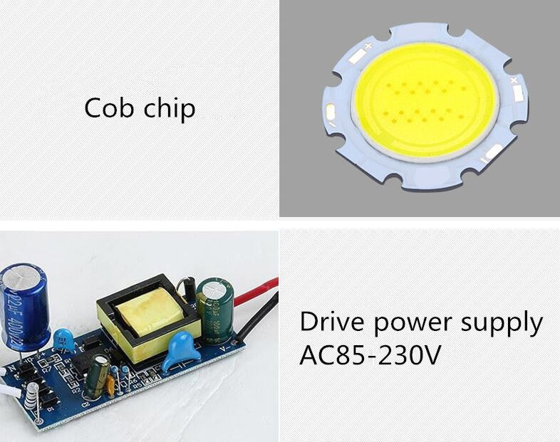 LED Dimmable Ceiling Square Cob Downlight Recessed Spot light 10w 20w AC85V-265V 110V / 220V Bulb