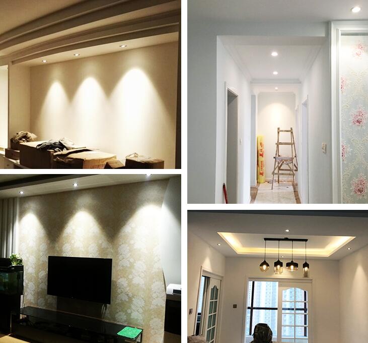 LED Dimmable Ceiling Square Cob Downlight Recessed Spot light 10w 20w AC85V-265V 110V / 220V Bulb