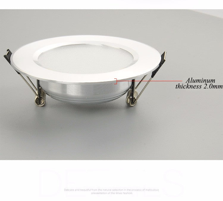 Changeable Led Downlight 5w 7w 9w 12w Ceiling Recessed Light Silver Frame 3 Color Change Warm Nature Cool White AC110-240V