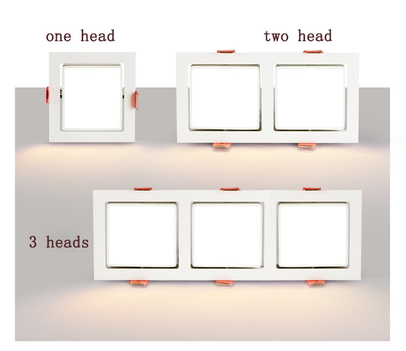 Modern Design LED Ceiling Downlight Adjustable 60 Degree Recessed Led Downlight 7W 14W Ceiling Spot Light Fixture 3000K 6000K