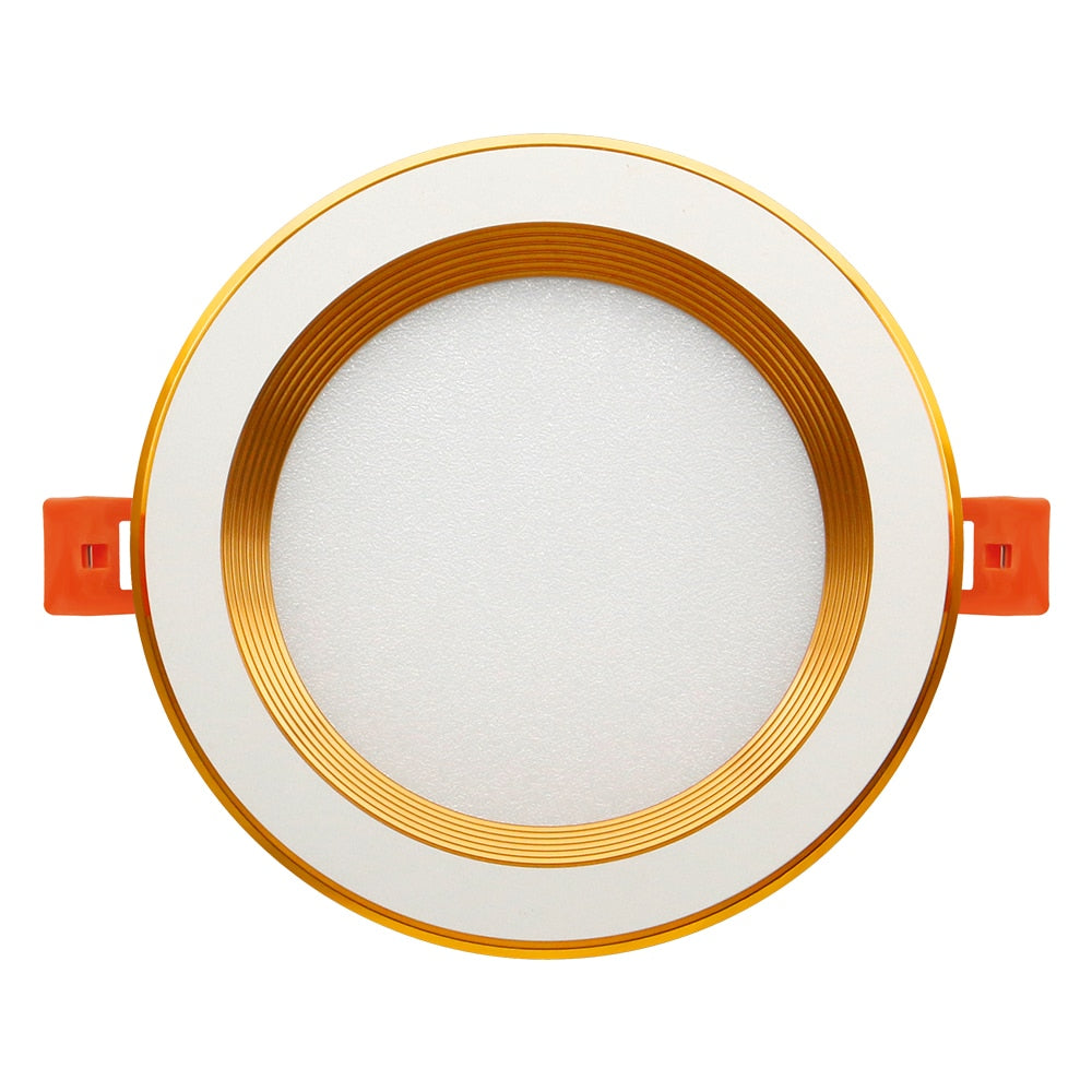 DBF 2020 New Three Light Temperatures Anti Glare Recessed Downlight 7W 10W 12W 15W Round LED Ceiling Spot Lamp Pic Background