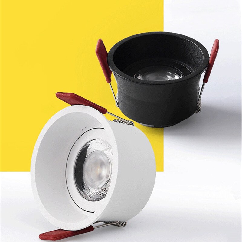 2021 New Style Angle Adjustable Anti-Glare LED COB Recessed Downlights 7W 9W 12W 15W 18W 20W Ceiling Lamp Spot Lights AC85-230V